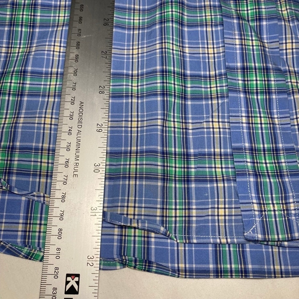 Ralph Lauren Shirt Mens XL Custom Fit Loud Madras Plaid Button Down Long Sleeve - Picture 7 of 8